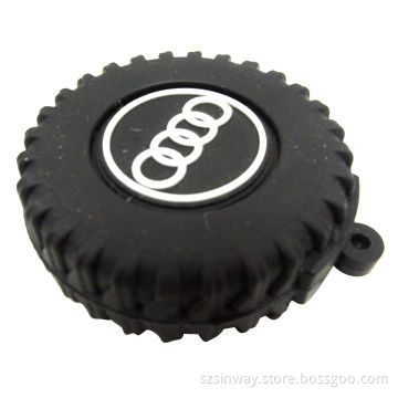 Car Tyre Promotional USB Flash Drive, Capacity of Up to 64GB